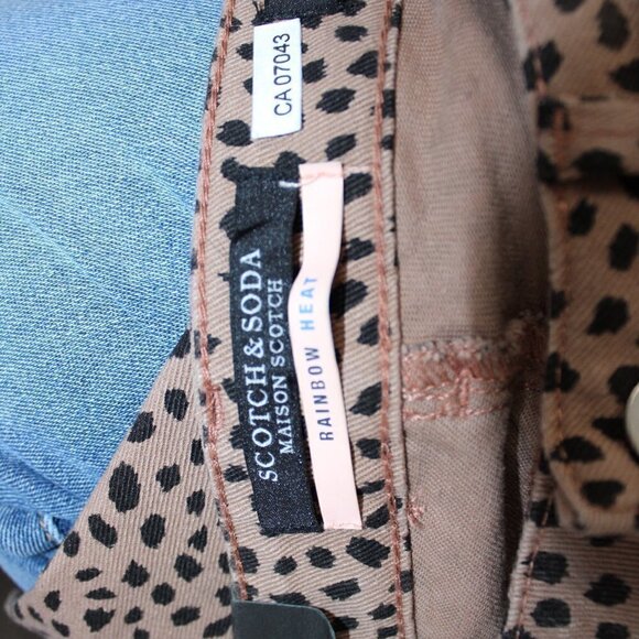 NWT Scotch & Soda La Bohemienne Jeans Animal Print Size 25 - Picture 4 of 5